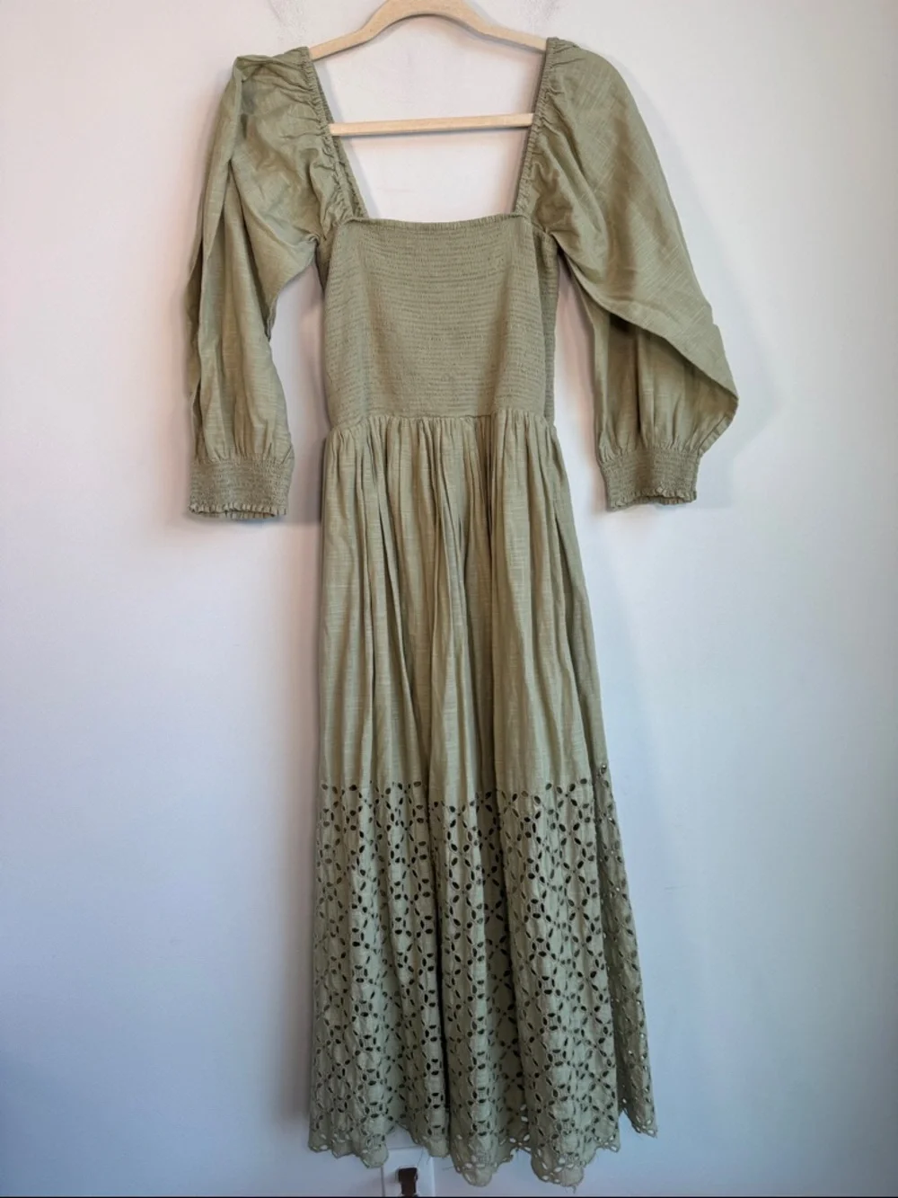 Free People Perfect Storm Midi Dress in Green - M - Picture 4 of 7